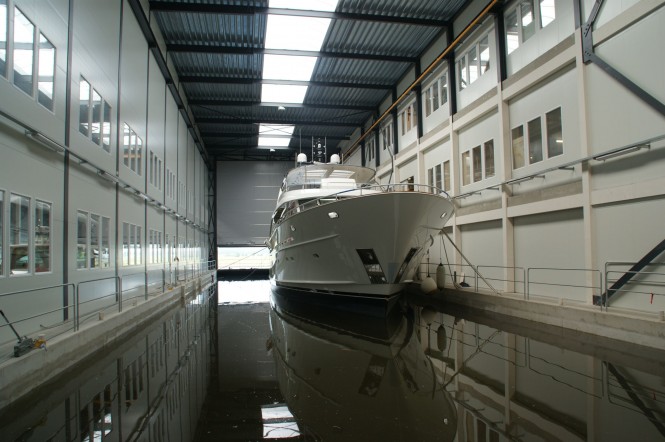 Luxury motor yacht YN 1391 by Mulder at launch Luxury motor yacht YN 1391 by Mulder at launch