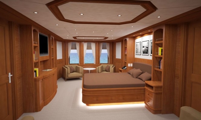 MY 135 by JFA and Overing - Owners Cabin MY 135 by JFA and Overing - Owners Cabin