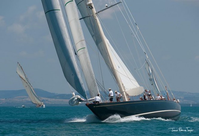 Shamrock V Yacht at the 2014 Argentario Sailing Week - Photo by James Robinson Taylor Shamrock V Yacht at the 2014 Argentario Sailing Week - Photo by James Robinson Taylor