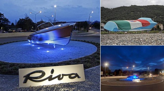 New roundabout dedicated to iconic Italian luxury yacht builder RIVA