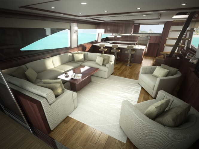 Viking 75 Yacht - Interior Viking 75 Yacht - Interior