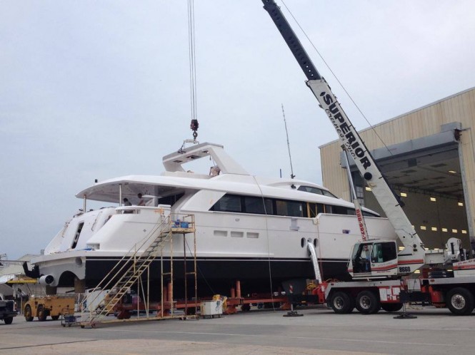 Hatteras to launch the new 100′ RPH motor yacht Hull #2 soon