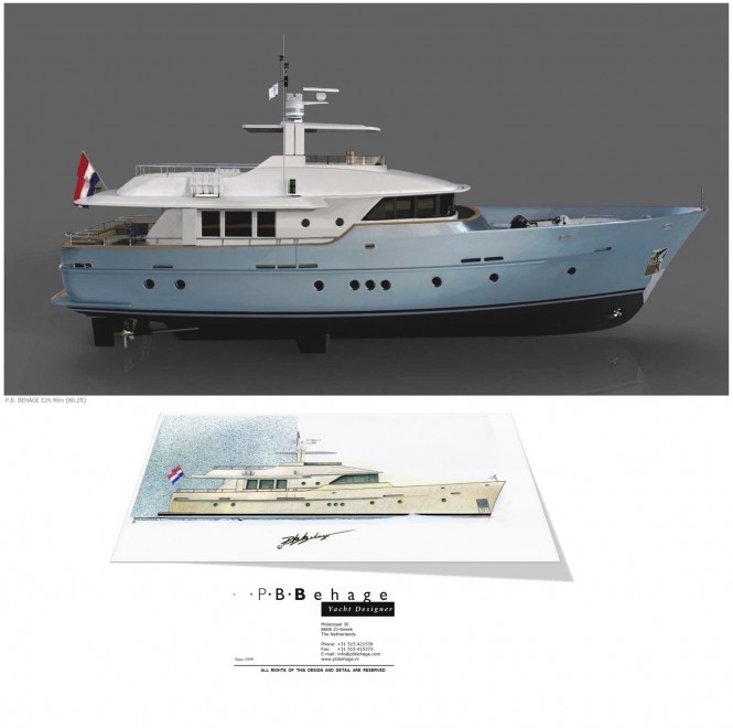 Latest 24.40m Explorer Motor Yacht Concept by P.B. Behage