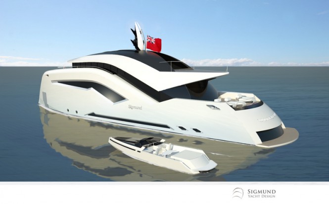 Latest 35m motor yacht ULFBERHT concept by Sigmund Yacht Design