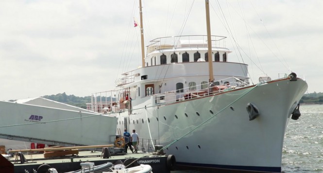 Refit of 65m classic motor yacht SHEMARA completed by Trimline Yacht Interiors