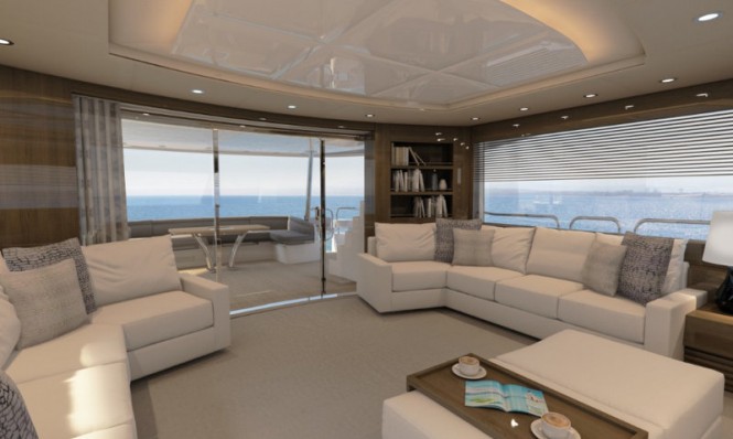 First Sunseeker 86 Yacht - Saloon First Sunseeker 86 Yacht - Saloon