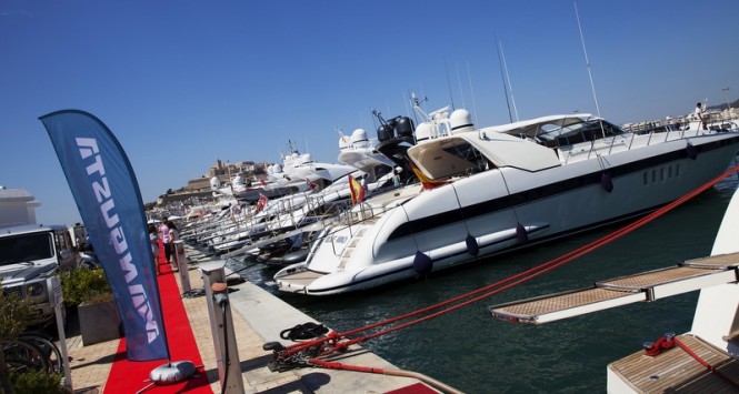Luxury yachts at Marina Ibiza Luxury yachts at Marina Ibiza