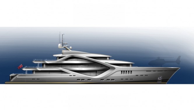 First images of new 68m motor yacht concept by Tony Castro Design