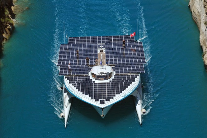 PlanetSolar from above PlanetSolar from above