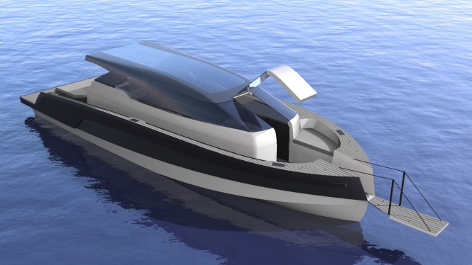 SUV-11 yacht tender design from above SUV-11 yacht tender design from above