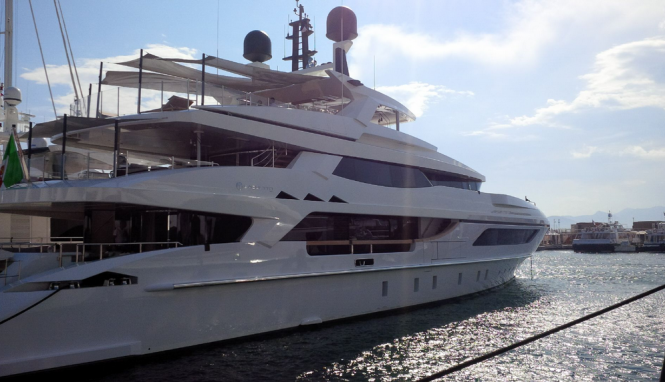 Baglietto 46M Displacement yacht at Cannes Yachting Festival - Image credit to Baglietto Baglietto 46M Displacement yacht at Cannes Yachting Festival - Image credit to Baglietto