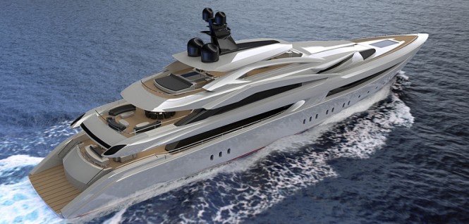 Columbus Sport Oceanic 70 superyacht - aft view Columbus Sport Oceanic 70 superyacht - aft view