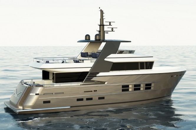DEY24 Yacht - side view DEY24 Yacht - side view