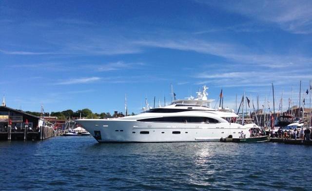 Horizon RP110 motor yacht Andrea VI showcased at 2014 Newport Int’l Boat Show