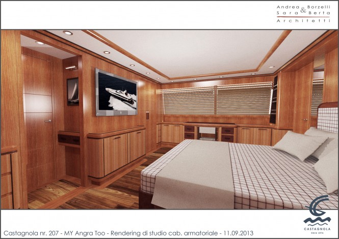 Luxury yacht Angra Too - Owner Stateroom Luxury yacht Angra Too - Owner Stateroom