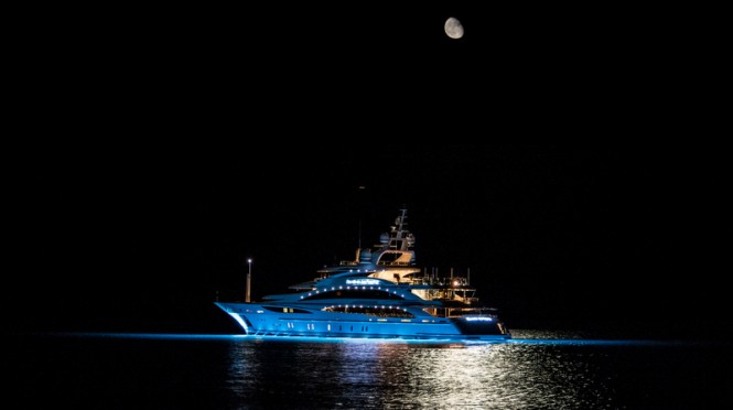 Luxury yacht Diamonds Are Forever - aft view - Photo credit to Daniel Kennerknecht Luxury yacht Diamonds Are Forever - aft view - Photo credit to Daniel Kennerknecht
