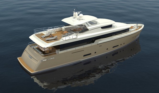 Luxury yacht MATICA - aft view Luxury yacht MATICA - aft view