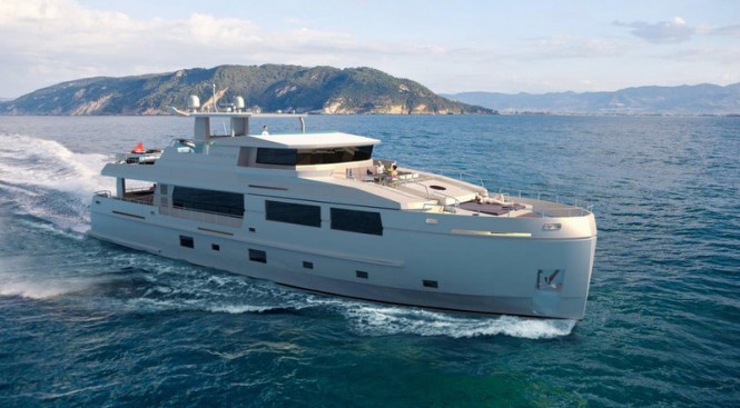 Launch of new 31,68m motor yacht SERENITAS at Mengi Yay