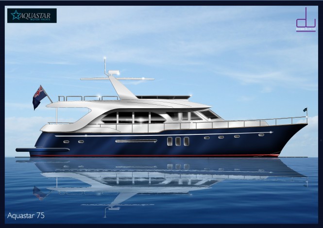 Aquastar unveils new 22m motor yacht Aquastar 75 by Design Unlimited