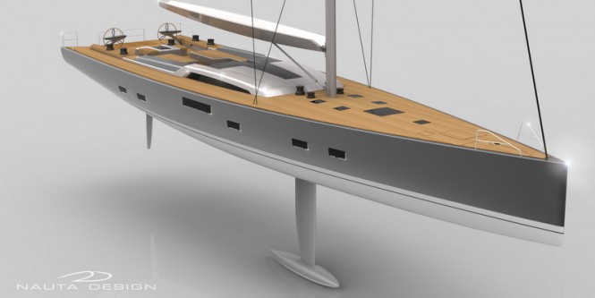 New sailing yacht JVNB 115’ by Nauta Design and Judel-Vroljik under construction at Baltic Yachts