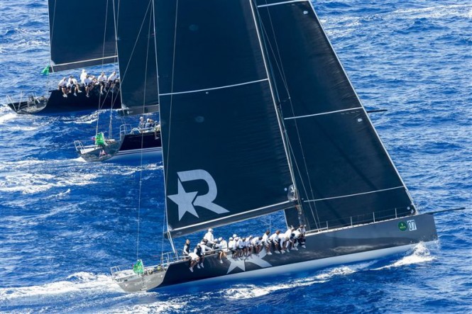 ROBERTISSIMA III (GBR), BELLA MENTE (USA) and JETHOU (GBR) Yachts fighting for the best start - Photo by Rolex Carlo Borlenghi ROBERTISSIMA III (GBR), BELLA MENTE (USA) and JETHOU (GBR) Yachts fighting for the best start - Photo by Rolex Carlo Borlenghi
