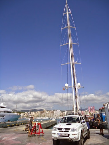 Photos: RSB Rigging working on Alloy sailing yacht KOKOMO