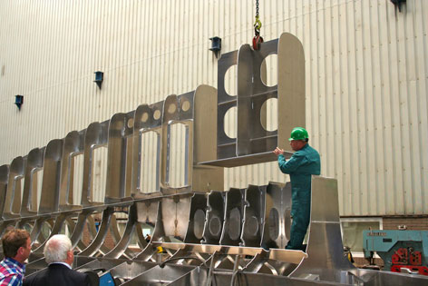 Rainbow II Yacht Keel Laying Rainbow II Yacht Keel Laying