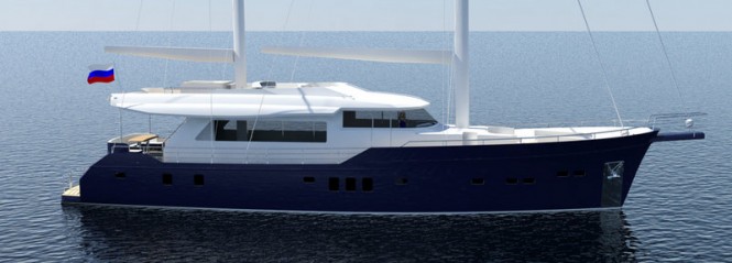 New 26m motor sailer yacht ELENA by Ava Yachts