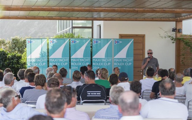 Skippers Briefing at the YCCS clubhouse - Photo credit to Rolex Carlo Borlenghi Skippers Briefing at the YCCS clubhouse - Photo credit to Rolex Carlo Borlenghi
