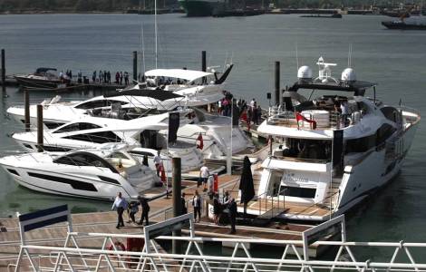 Sunseeker at currently running PSP Southampton Boat Show 2014