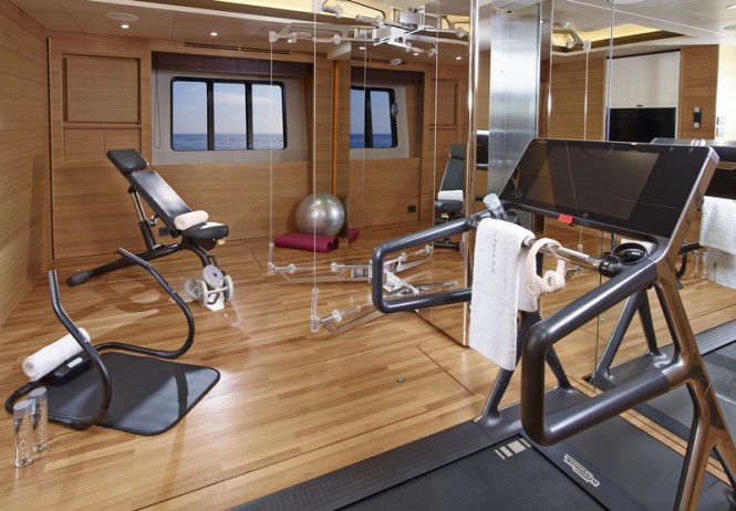 40M superyacht Solaris - Gym 40M superyacht Solaris - Gym