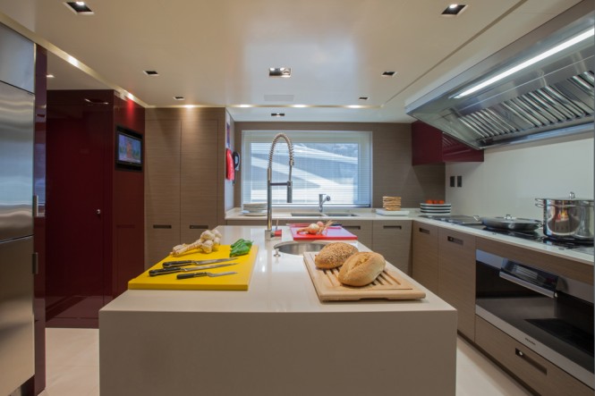 CRN Motor Yacht SARAMOUR - Galley CRN Motor Yacht SARAMOUR - Galley