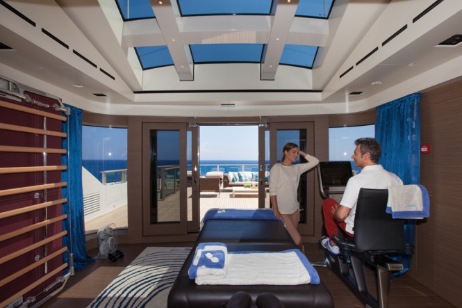 CRN Motor Yacht SARAMOUR - gymnasium CRN Motor Yacht SARAMOUR - gymnasium