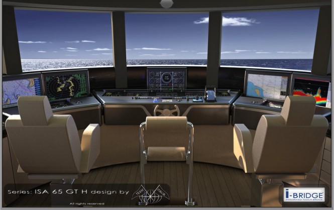 ISA 66 Granturismo mega yacht OKTO - Concept Wheelhouse ISA 66 Granturismo mega yacht OKTO - Concept Wheelhouse