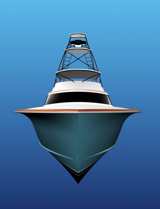 JB90 luxury yacht Hull 62 - front view JB90 luxury yacht Hull 62 - front view