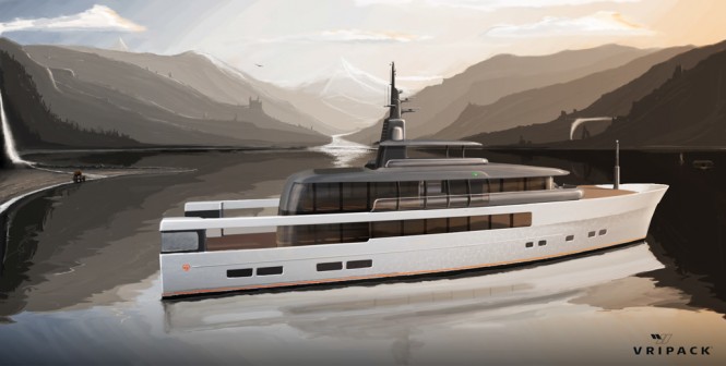 Vripack designed motor yacht concept CASA presented at the 2014 MYS