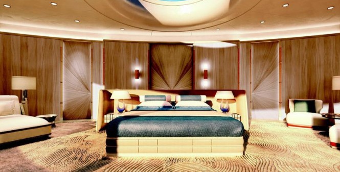 Luxury yacht Tomorrow project - Owners Stateroom Luxury yacht Tomorrow project - Owners Stateroom