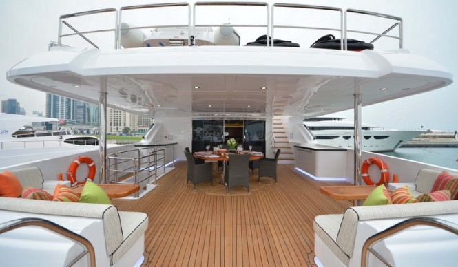 Majesty 135 Yacht - Upper Deck aft Majesty 135 Yacht - Upper Deck aft