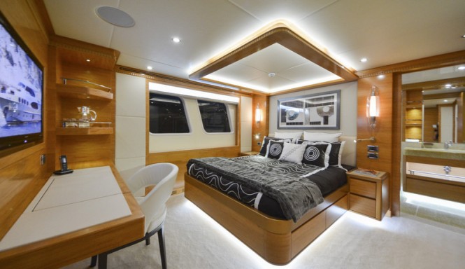 Majesty 135 superyacht - Double Guest Stateroom Majesty 135 superyacht - Double Guest Stateroom