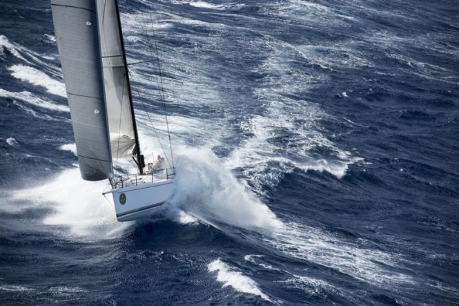 Marton Jozsa's WILD JOE (HUN) in the final approach to Malta - Photo by Rolex Kurt Arrigo