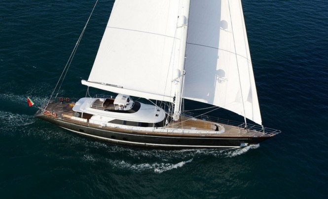 Sailing yacht CLAN VIII wins Ibiza Rendezvous and joins superyacht P2 in the Perini Navi 2014 Hall of Fame