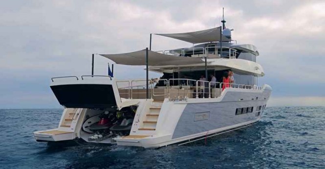 Super yacht TSA TSA - aft view Super yacht TSA TSA - aft view
