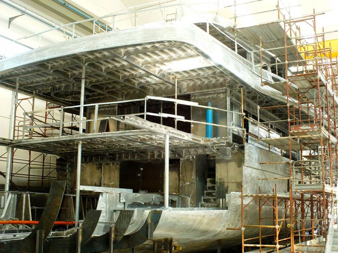 WIDER Super Yacht Division making great progress in construction of motor yacht WIDER 150′