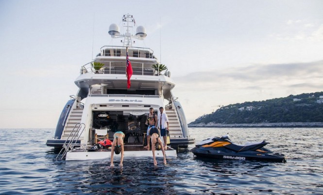 Superyacht Solaris - aft view Superyacht Solaris - aft view
