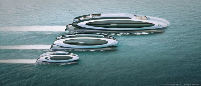 Trio of new Solar Hybrid Multi-Hull Superyachts introduced by Eramotive