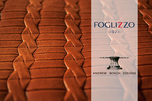 New leather range by Andrew Winch Designs and Foglizzo