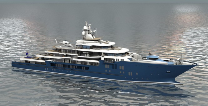 New contract for 116m Expedition Yacht Support Vessel for Kleven