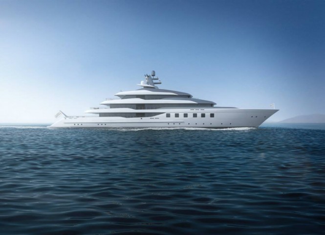 80m superyacht BV80 - side view 80m superyacht BV80 - side view