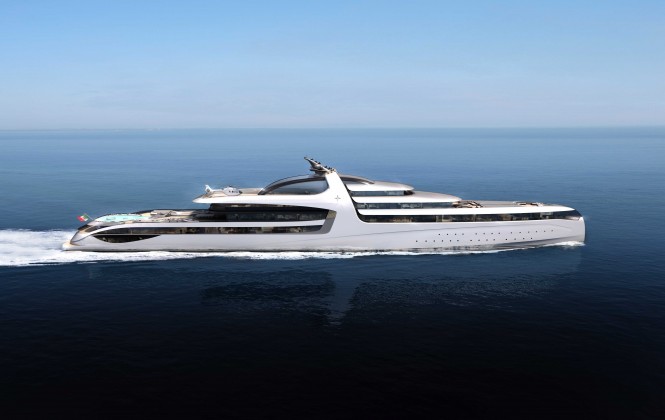 Impressive 145m motor yacht X-FORCE concept unveiled by Admiral Yachts