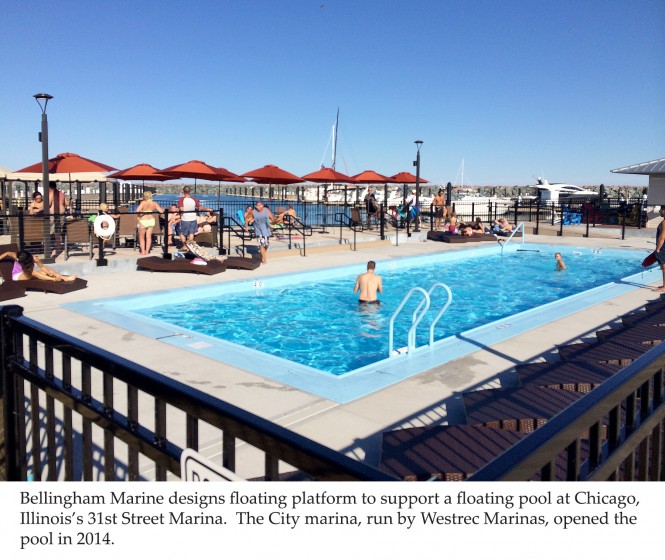 Innovative Platform for Floating Swimming Pool designed by Bellingham Marine